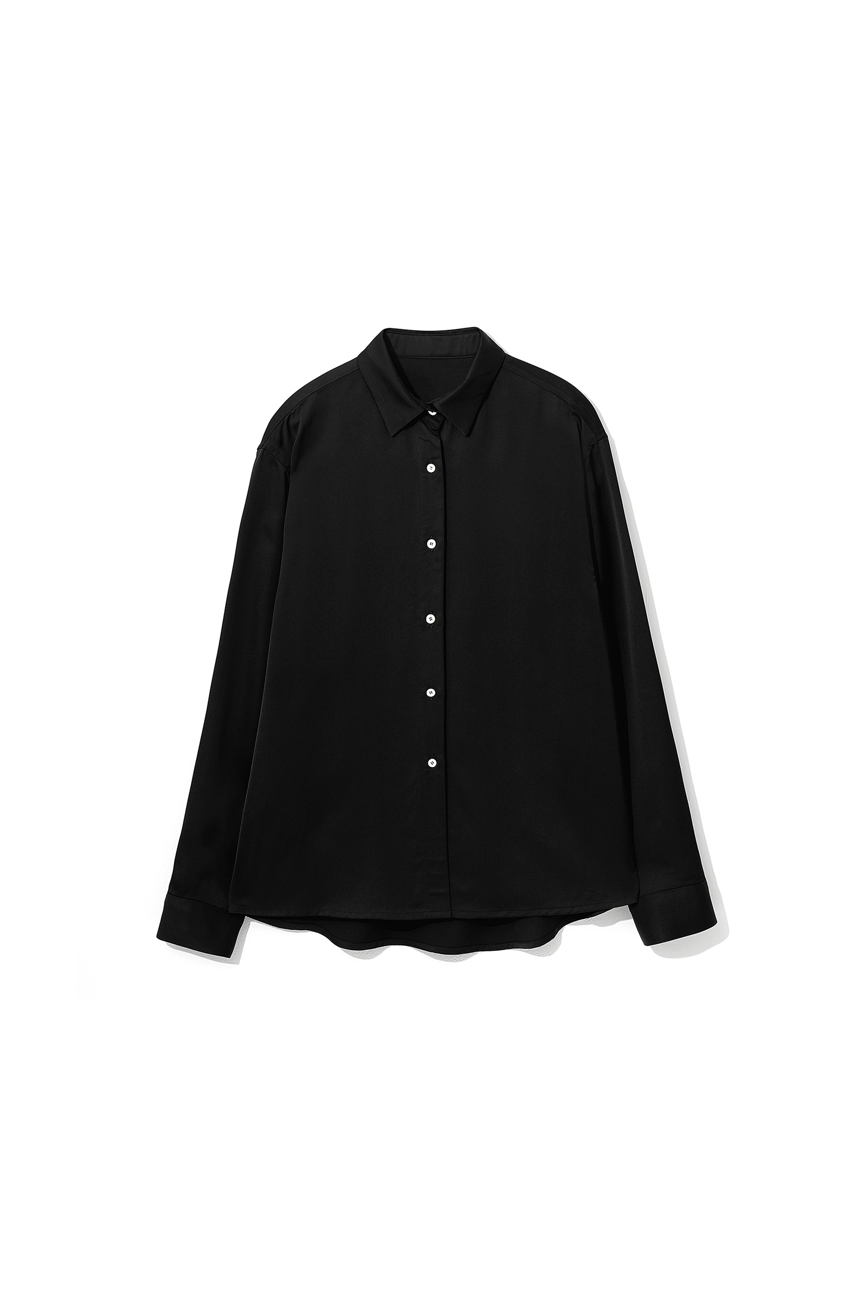 Basic Cotton Shirt Black
