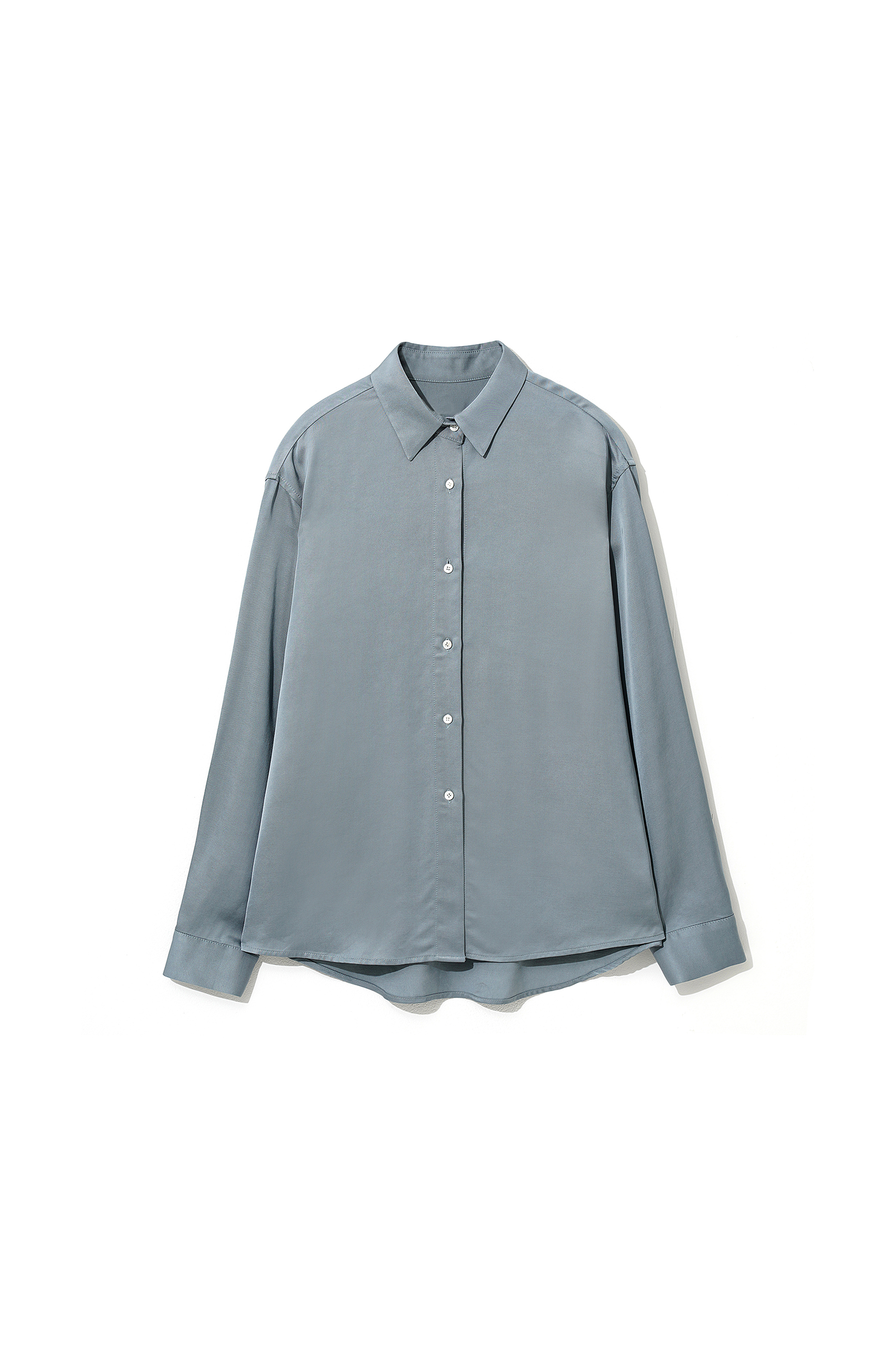 Satin Basic Shirts Blue [03.27(MON) 예약 발송]