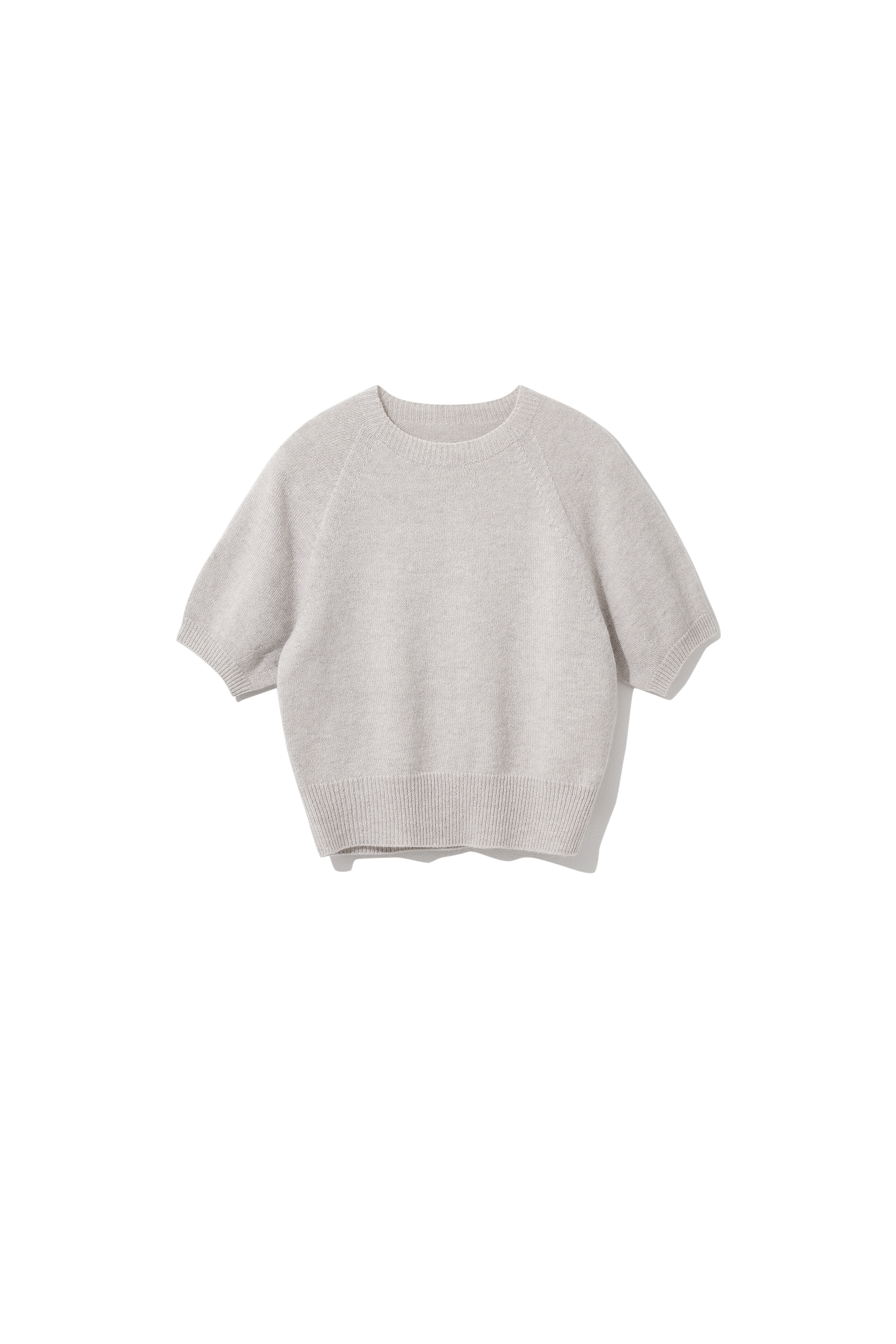 Mong Puff Sleeve Knitted P/O Greige