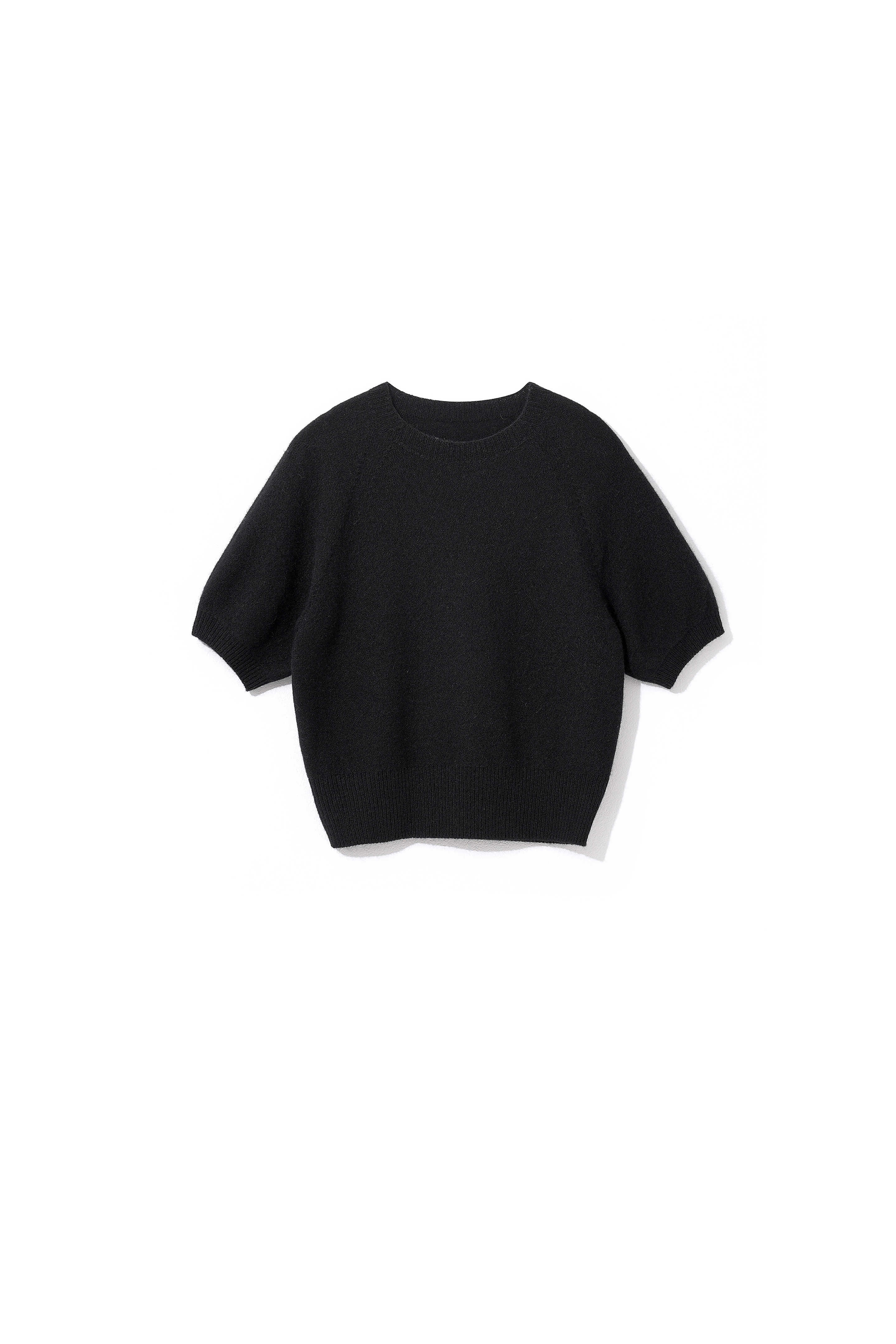 Mong Puff Sleeve Knitted P/O Black