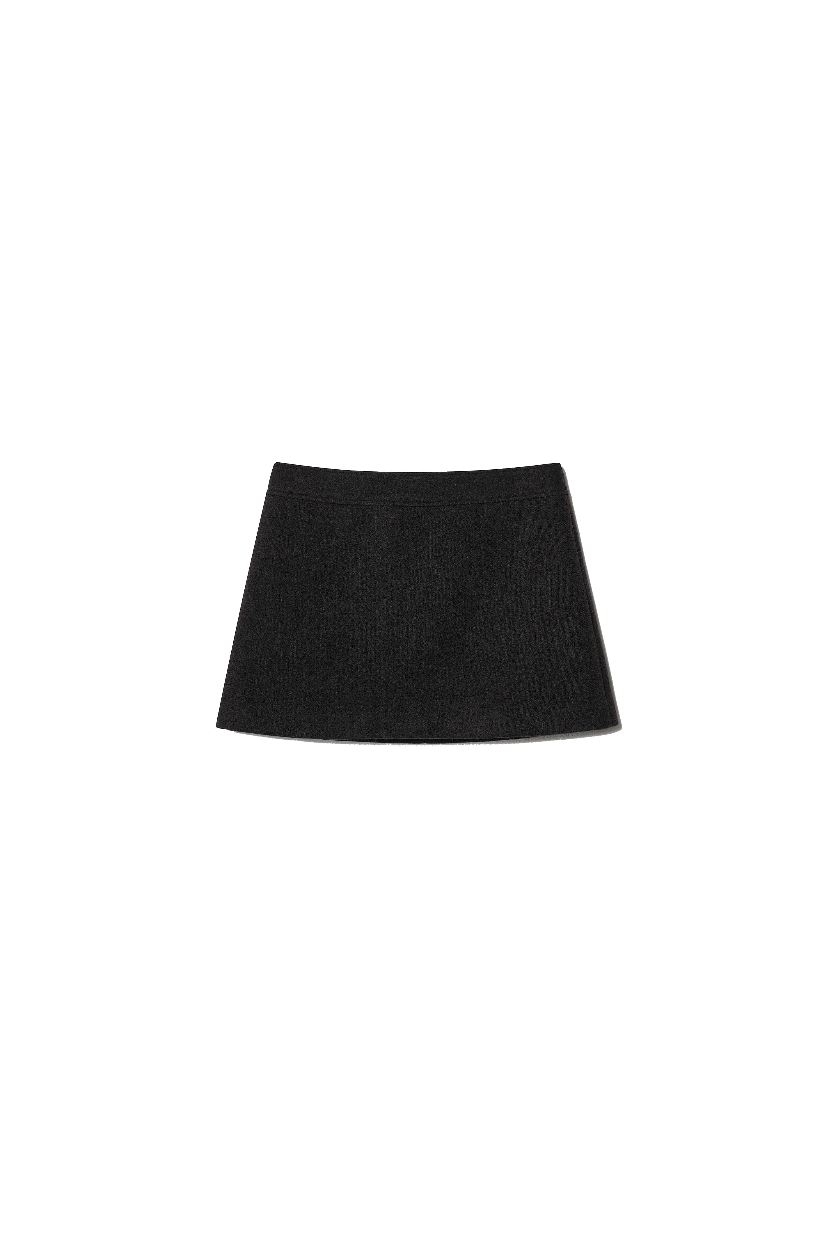 Sophie Basic Wool Skirt Black