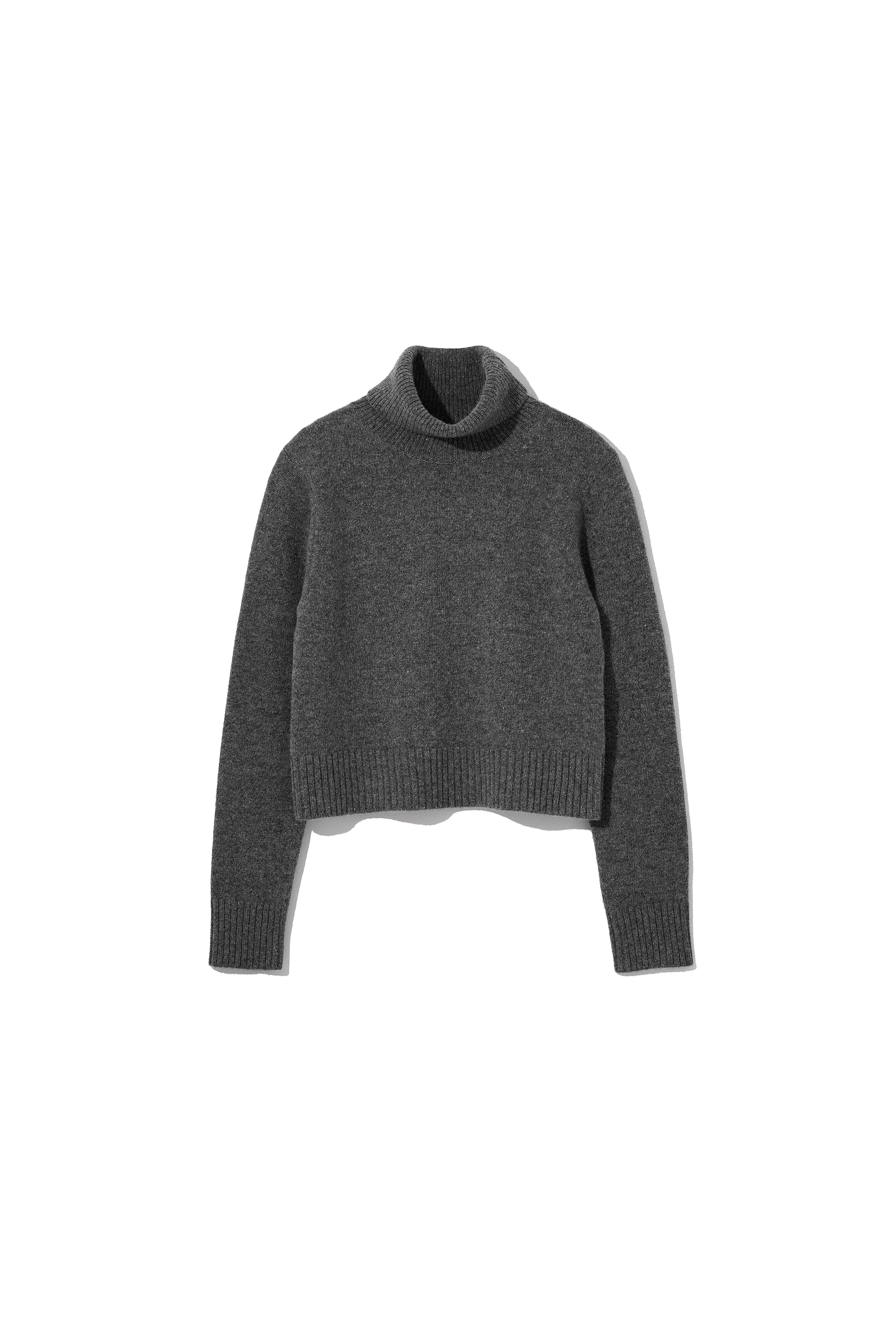 2nd) Cropped Turtle-Neck P/O M.Grey
