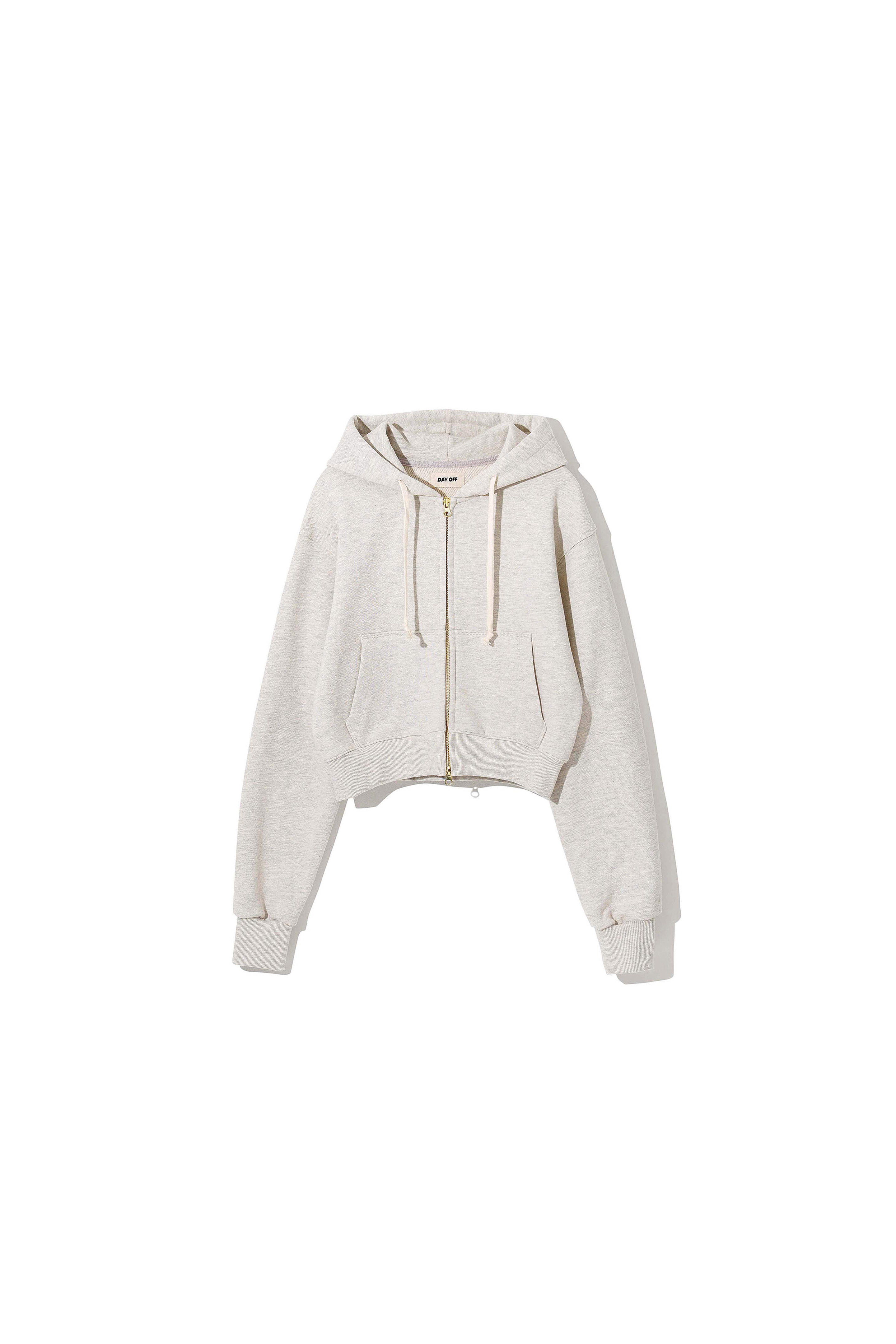 DAY-OFF 005 Cropped Hoodie Jumper Oatmeal