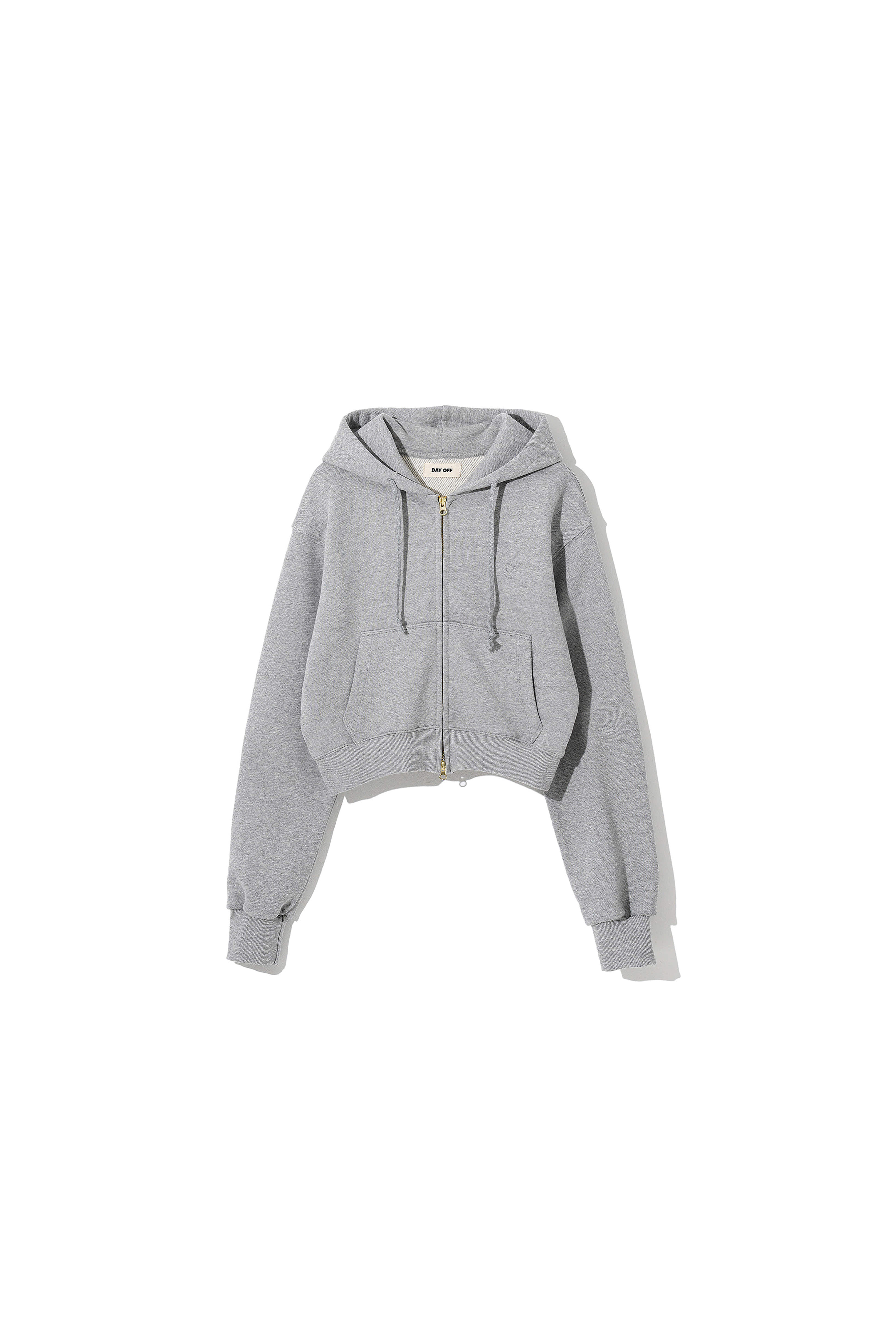 DAY-OFF 005 Cropped Hoodie Jumper  M.Grey